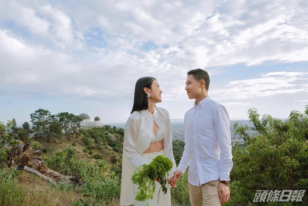 兩人今年在美國圓婚。